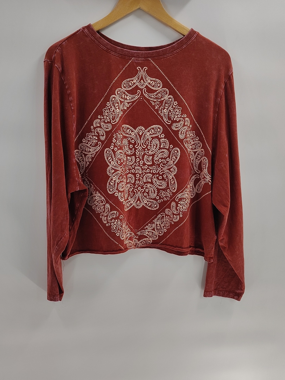 Rock & Roll Denim Bohemian Western Festival Red Rust 100% Cotton